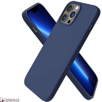 Liquid Air silikoninis dėklas - melynas (Apple Iphone 13 Pro Max)